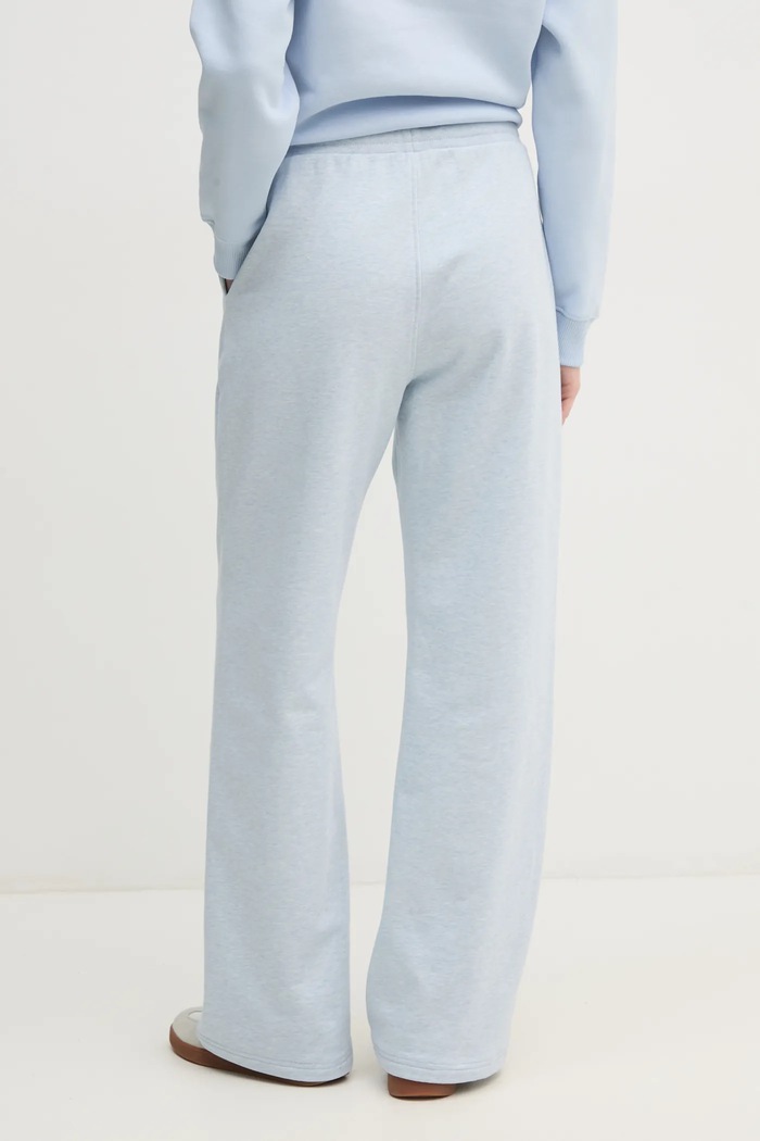 Bavlněné tepláky Tommy Hilfiger WW0WW44678 modrá SS25