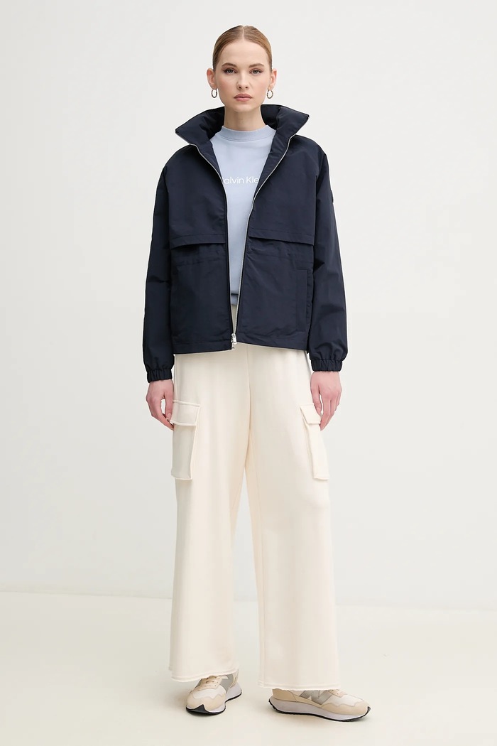 Bavlnené tepláky Dkny DJ5P3068 béžová SS25