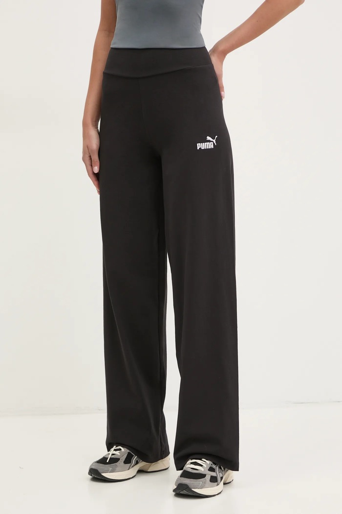 Tepláky Puma Essential Logo melanž čierna 682428