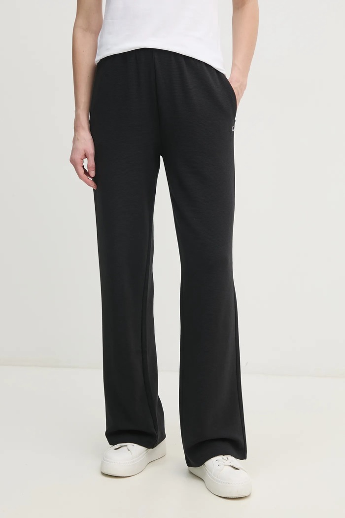 Панталон Calvin Klein Jeans памук черен J20J225537