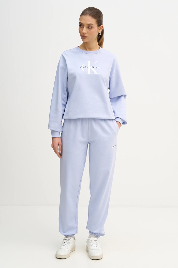 Tepláky Calvin Klein Jeans LV047B235G modrá SS26