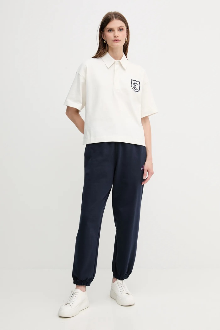 Tepláky Calvin Klein Jeans LV047B235G námořnická modř SS26
