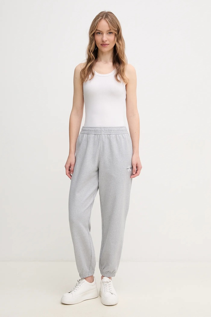 Спортен панталон Calvin Klein Jeans LV047B235G сив SS26