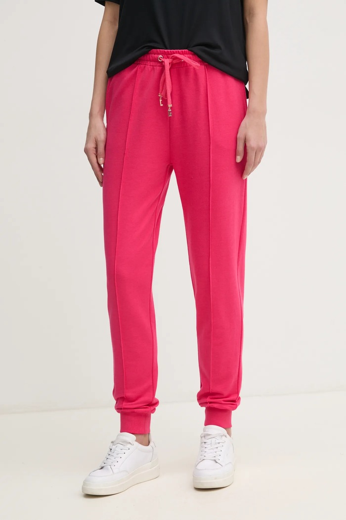 Gaudi pantaloni de trening tricotaj roz 511BD24004