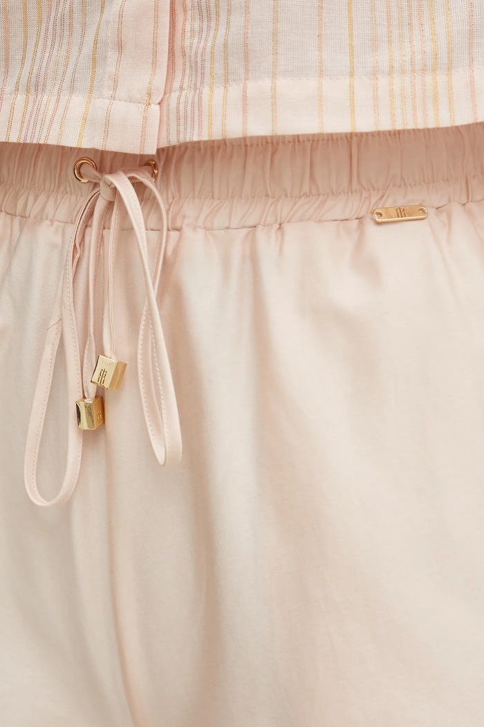 Fracomina pantaloni in cotone beige FJ25SV3002W400E5