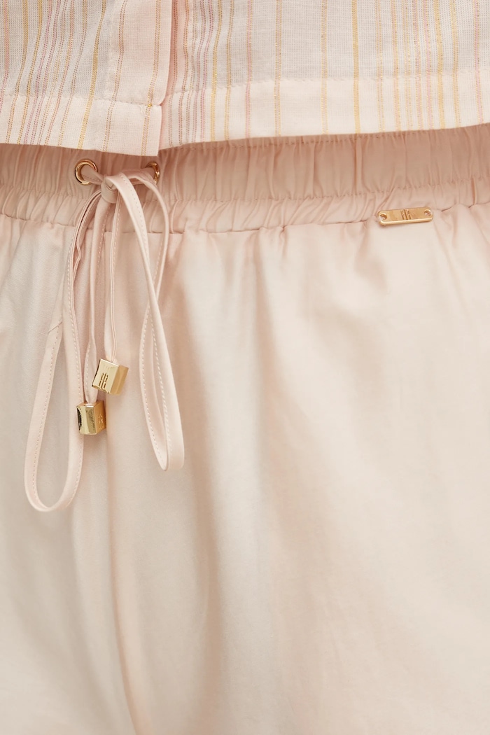Fracomina pantaloni in cotone beige FJ25SV3002W400E5