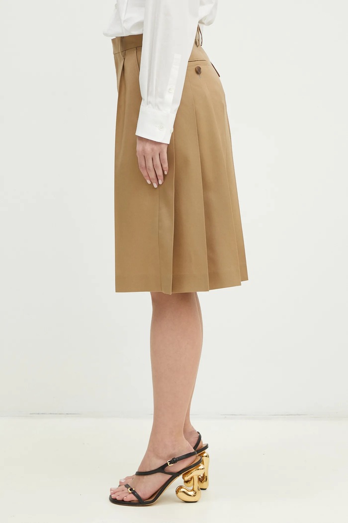 Вовняні штани-спідниця Undercover Pants UP1E1511 бежевий SS25