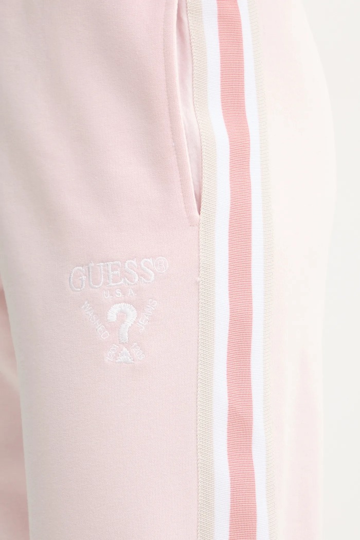 Guess spodnie dresowe YARROW różowy V5GB15.KCRT1