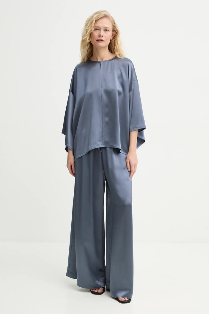 Hlače By Malene Birger CLORELLA 103309 plava SS25