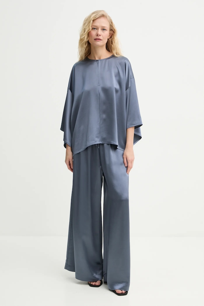 Hlače By Malene Birger CLORELLA 103309 plava SS25