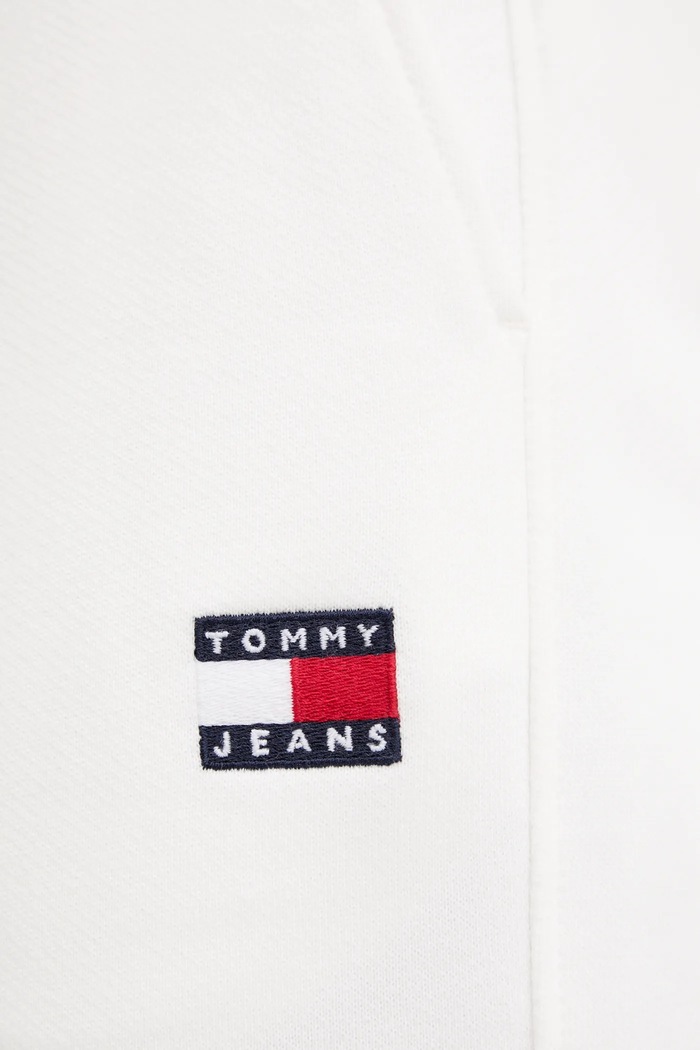 Tommy Jeans pantaloni de trening din bumbac alb DW0DW20679