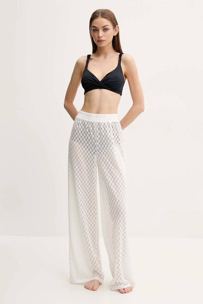 Melissa Odabash Plážové kalhoty Melissa Odabash MO.ADI bílá SS25