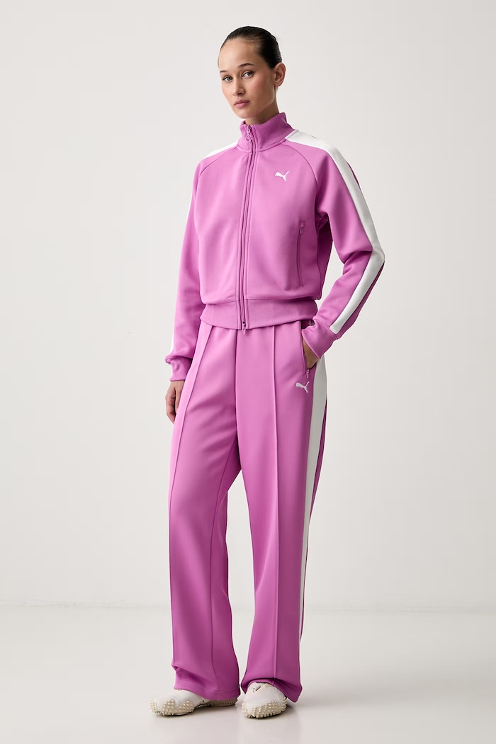 Puma pantaloni de trening pentru femei Always on 629797 violet SS26