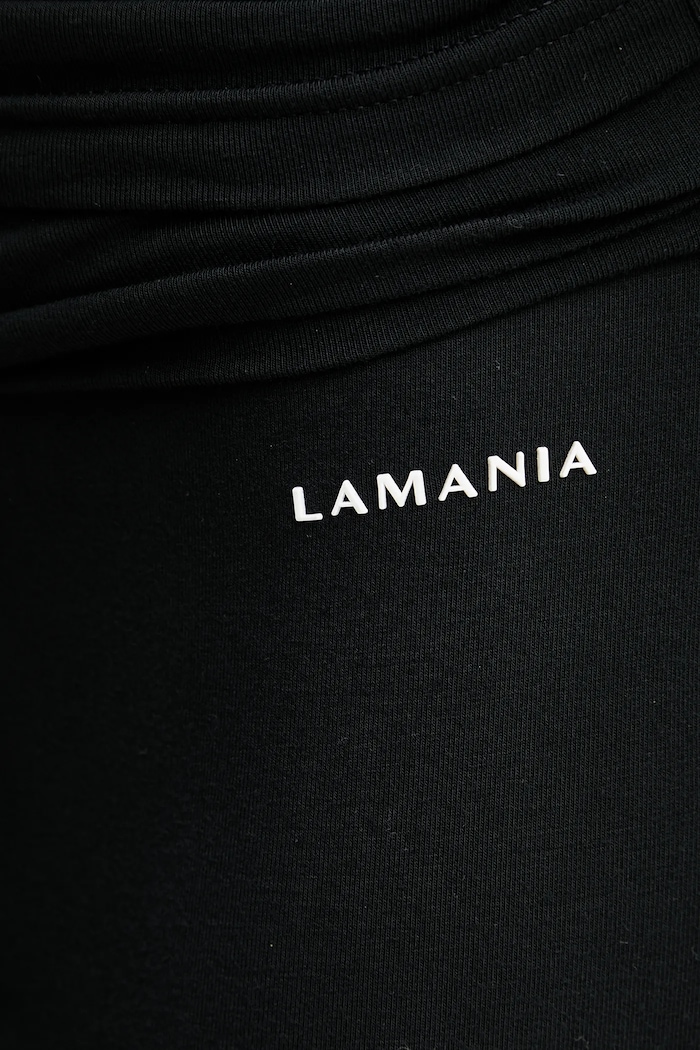 La Mania pantaloni evazați bell-bottom pentru femei cu vâscoză negru JAKE