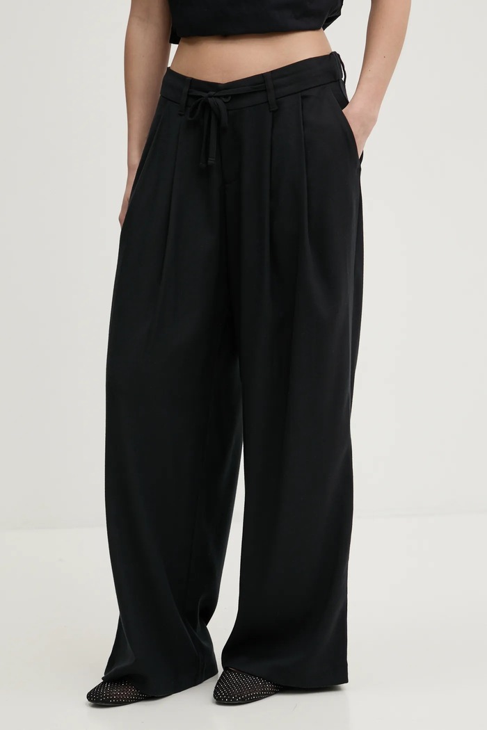 Hollister Co. spodnie z elastanem czarny KI356.5047.900
