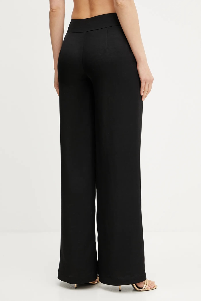 Ruházat Marciano by Guess nadrág vászonkeverékből GRETA 5GGB21.7316A fekete