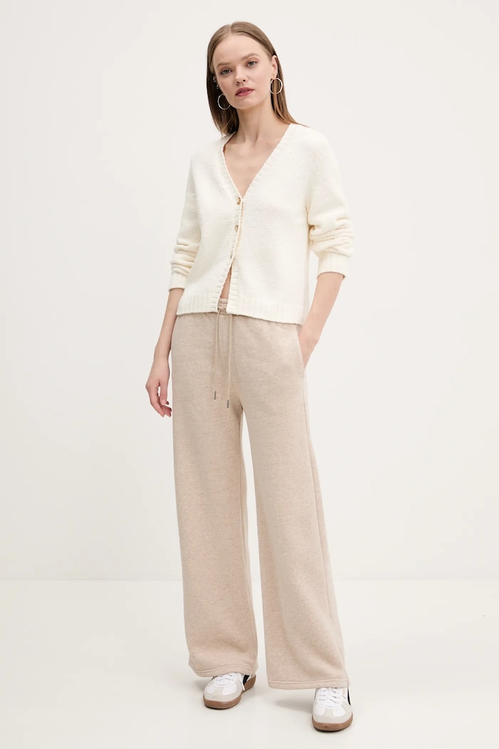 Abercrombie & Fitch pantaloni de trening KI147.5036.114 bej SS25