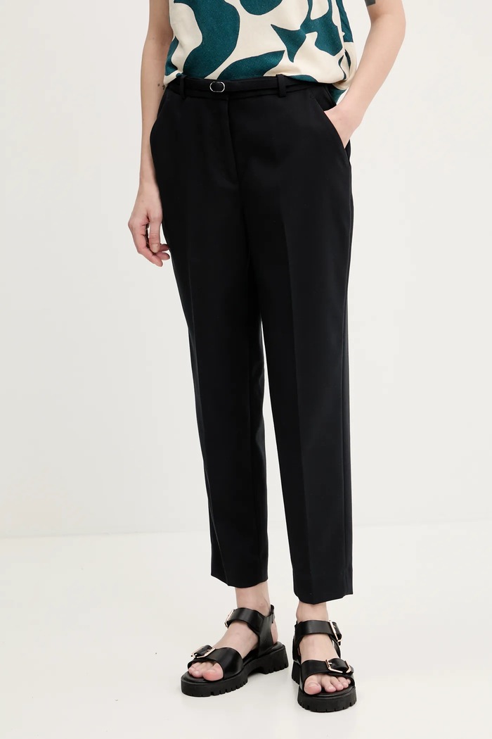 Nohavice Abercrombie & Fitch s elastanom čierna KI156.5069.900