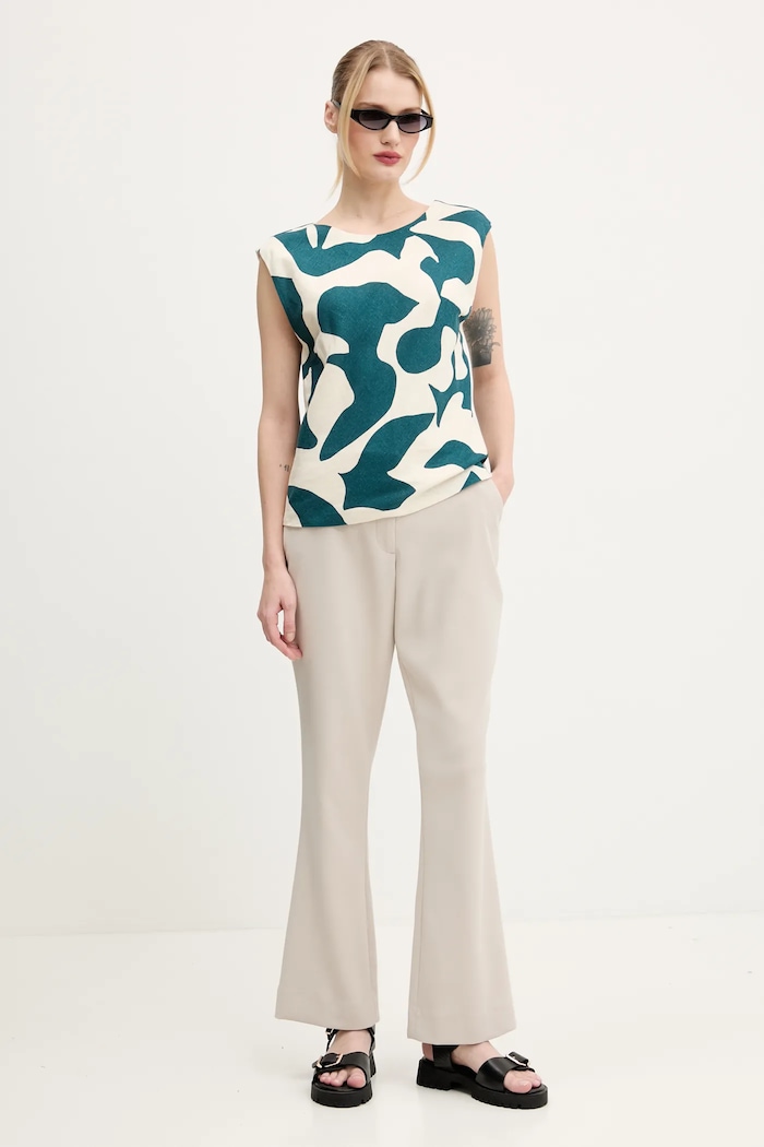 Nohavice Abercrombie & Fitch KI156.5078.410 béžová SS25