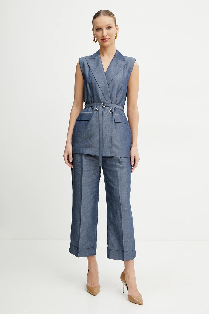 Liu Jo spodnie WA5132.T4818 niebieski SS25