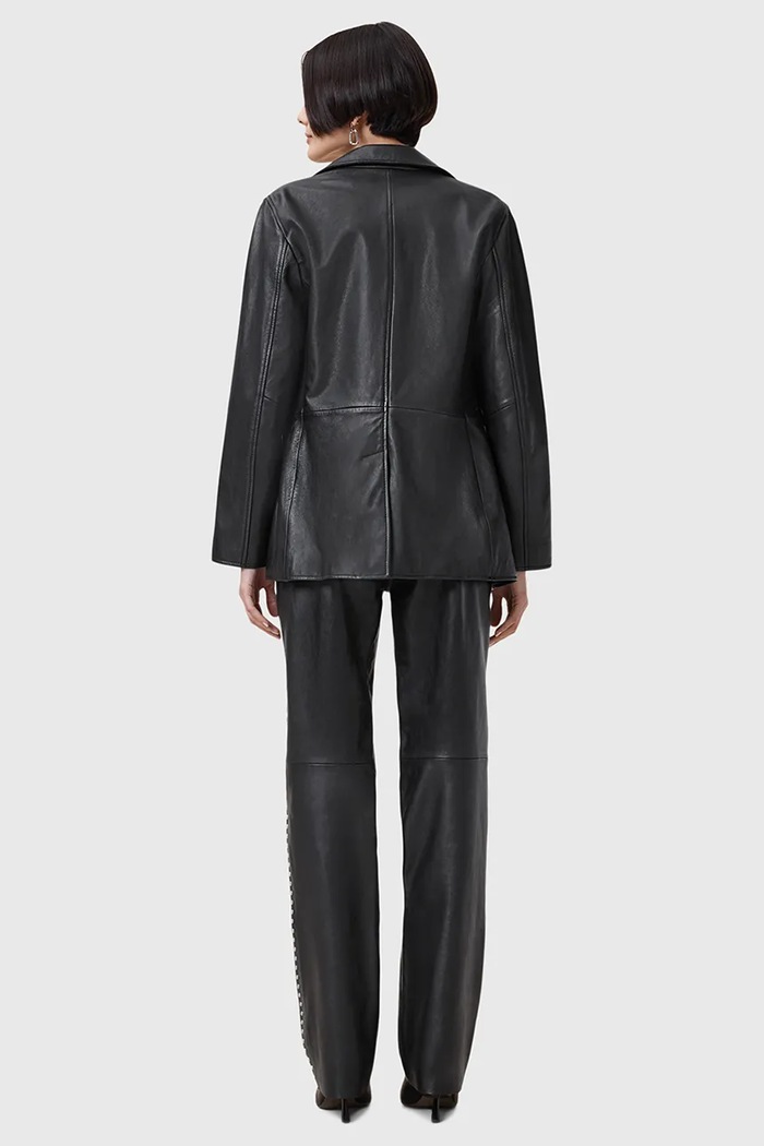 Kožené kalhoty AllSaints SAIGE W031TC