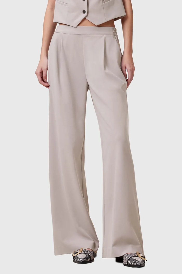 AllSaints Костюмные брюки для женщин с вискозой ALEIDA W037QC бежевый SS25