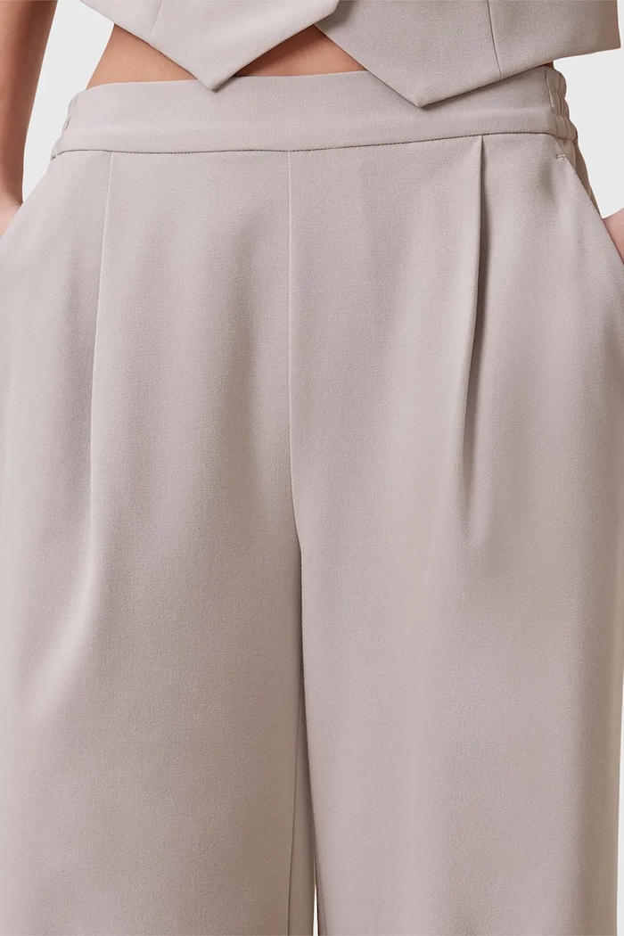 Одежда AllSaints Костюмные брюки для женщин с вискозой ALEIDA W037QC бежевый