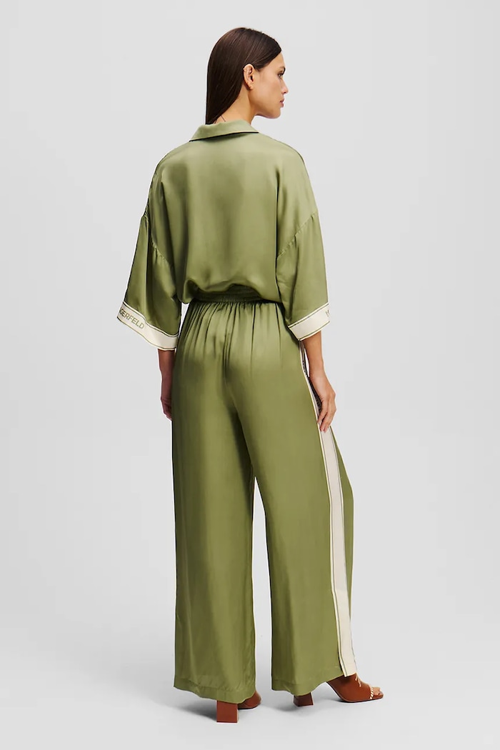 Karl Lagerfeld spodnie A2W10118 zielony SS25