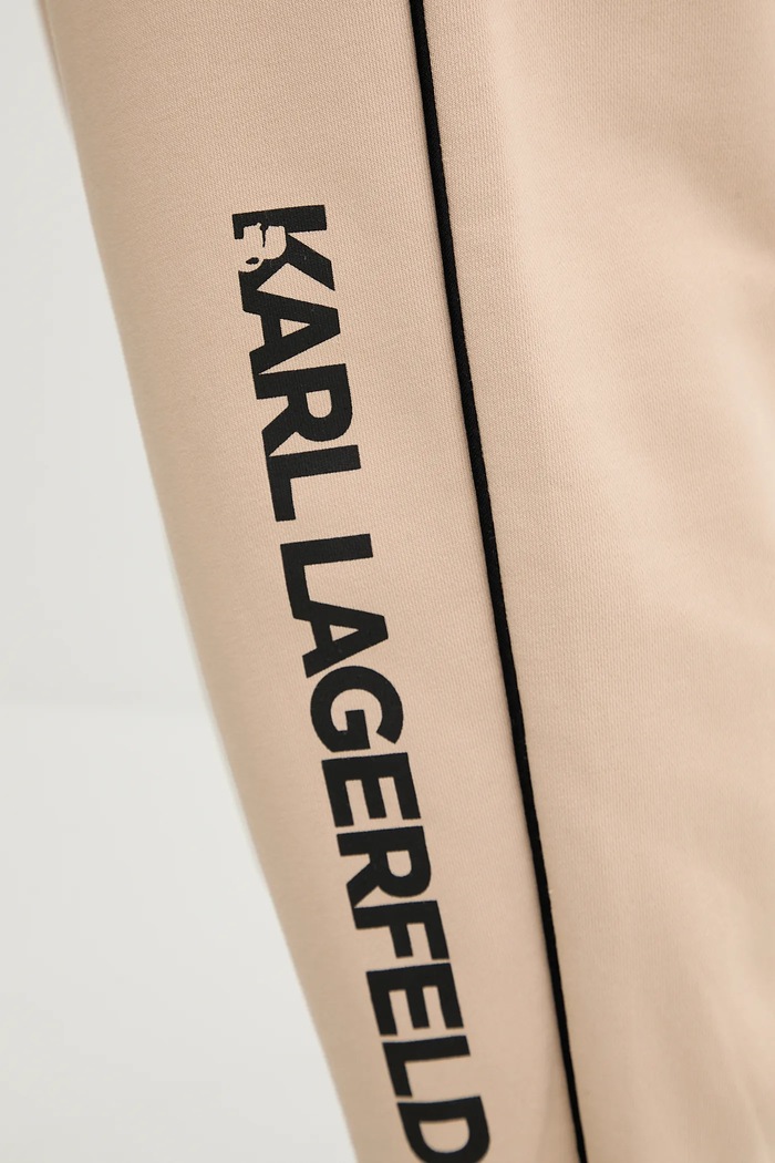 Tepláky Karl Lagerfeld A2W10149 béžová