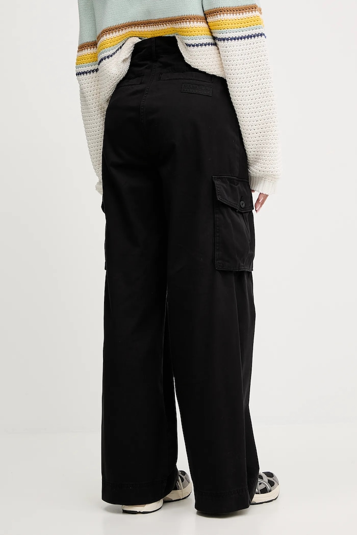 Îmbrăcăminte Napapijri pantaloni de bumbac M-Selva NP0A4IL49411 negru