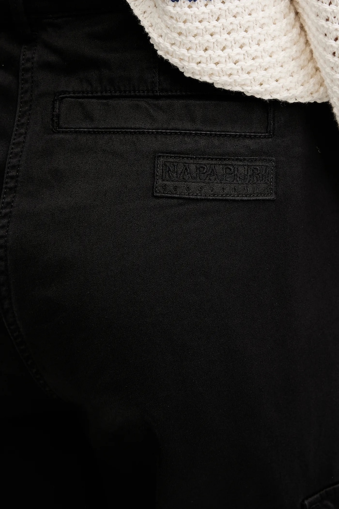 Napapijri pantaloni de bumbac M-Selva negru NP0A4IL49411