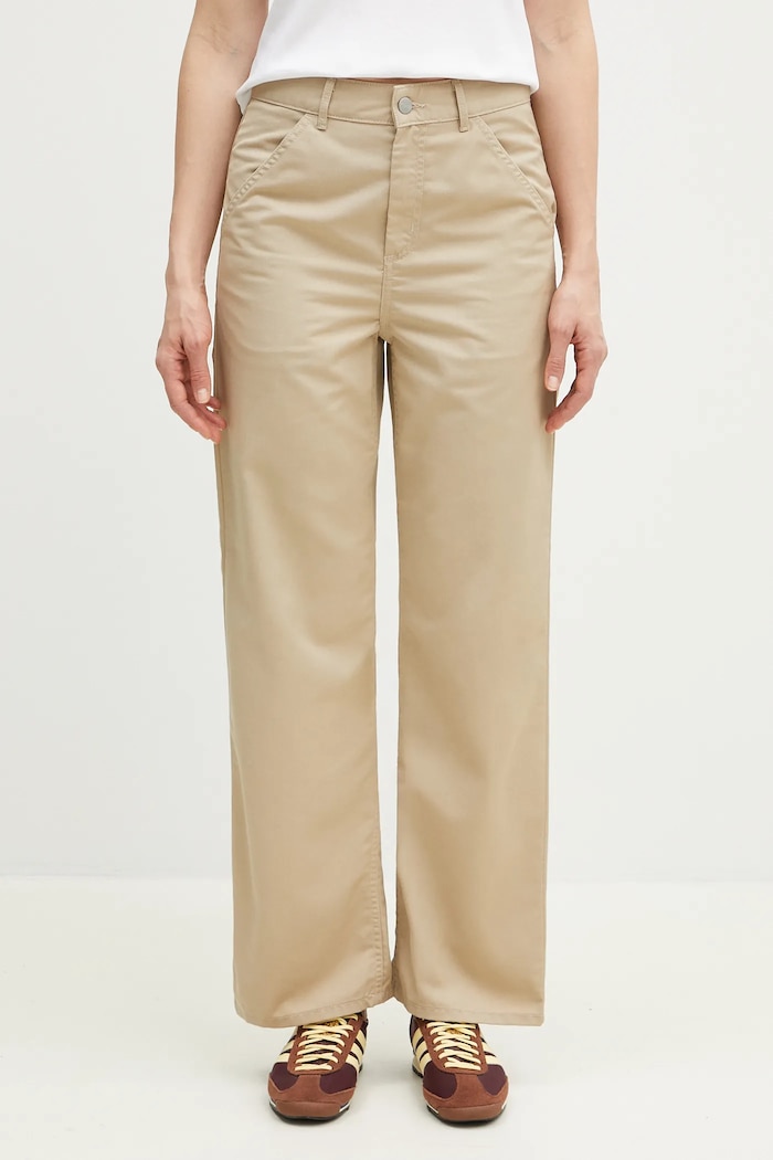 Kalhoty Carhartt WIP Simple Pant jednoduchý béžová I031562.G102