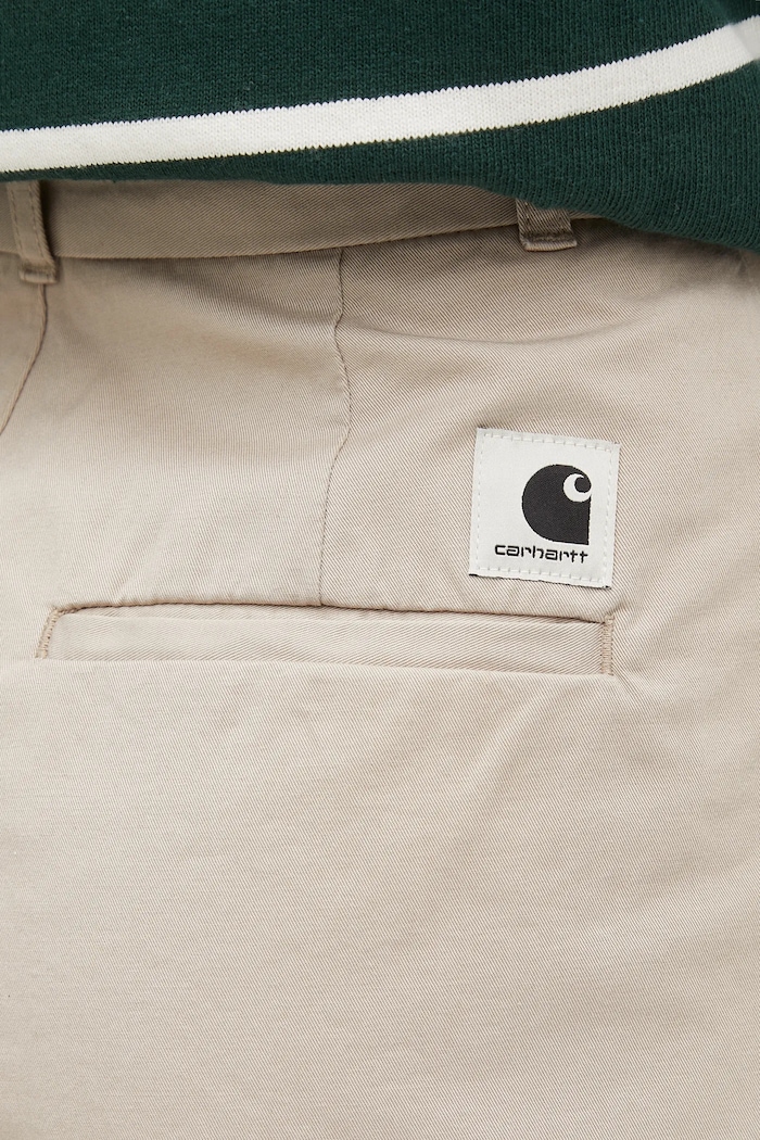 Хлопковые брюки Carhartt WIP Leola Pant бежевый I033147.2OR06