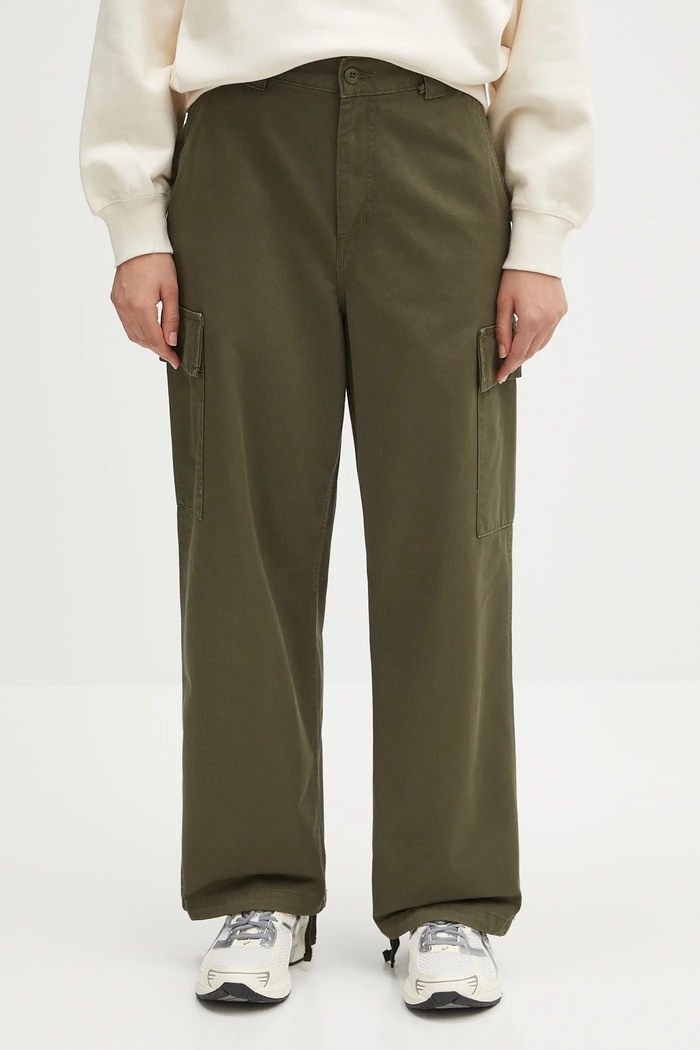 Pamučne hlače Carhartt WIP Kingston Pant pamuk zelena I034840.4106
