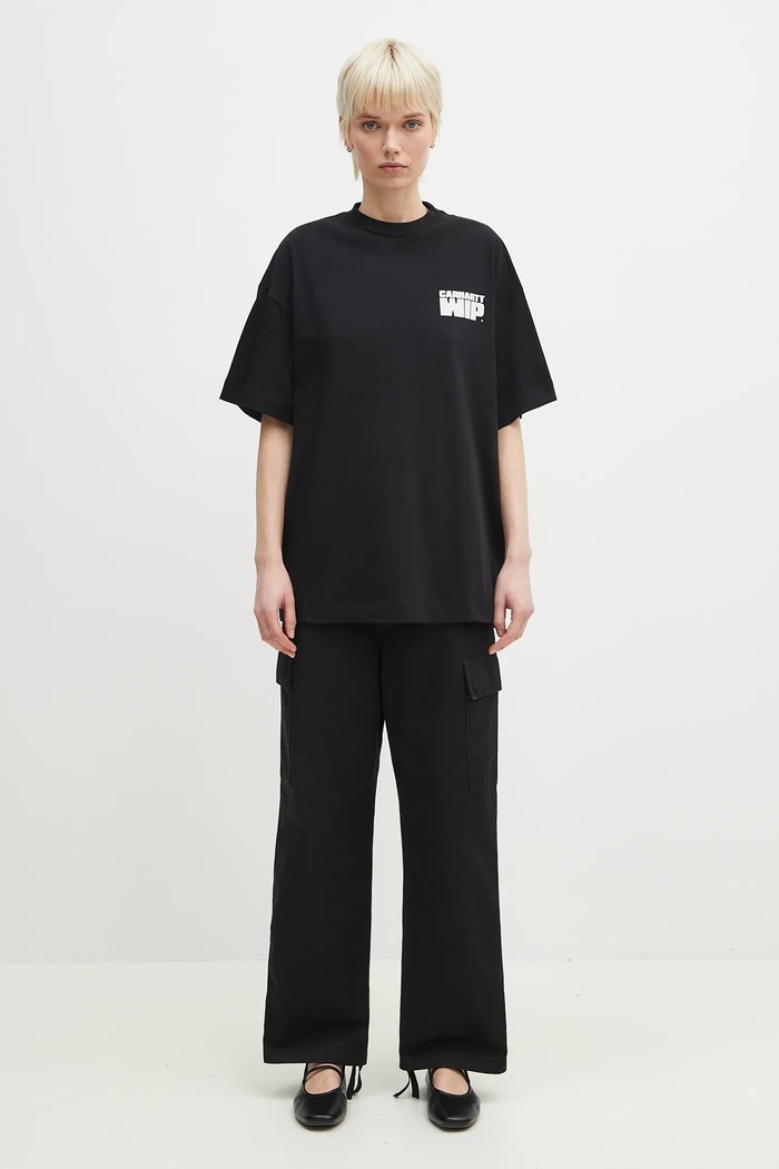 Carhartt WIP cotton trousers Kingston Pant I034840.8906 black