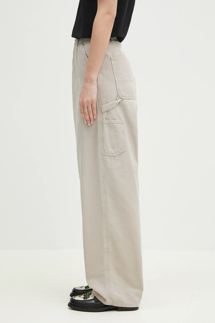 Bavlnené nohavice Carhartt WIP Brandon Single Knee Pant I034838.2OR4O. béžová SS25