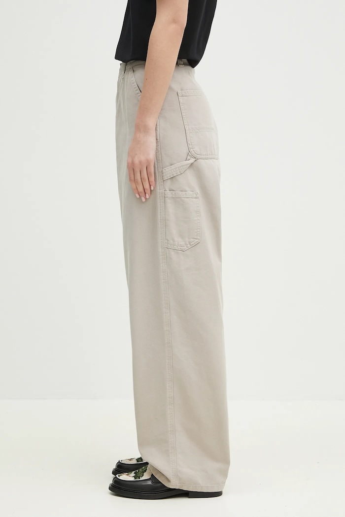 Bavlnené nohavice Carhartt WIP Brandon Single Knee Pant I034838.2OR4O. béžová SS25