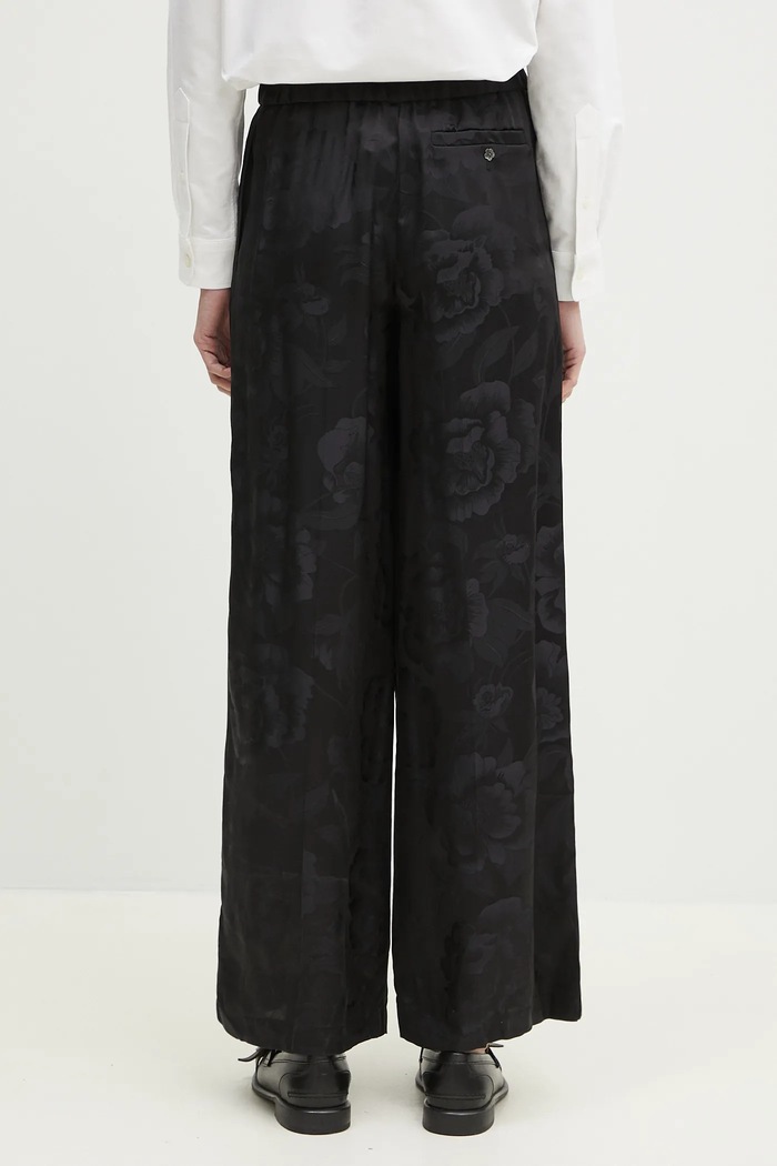 Clothing Kenzo silk trousers FF52PA0849JR.99 black