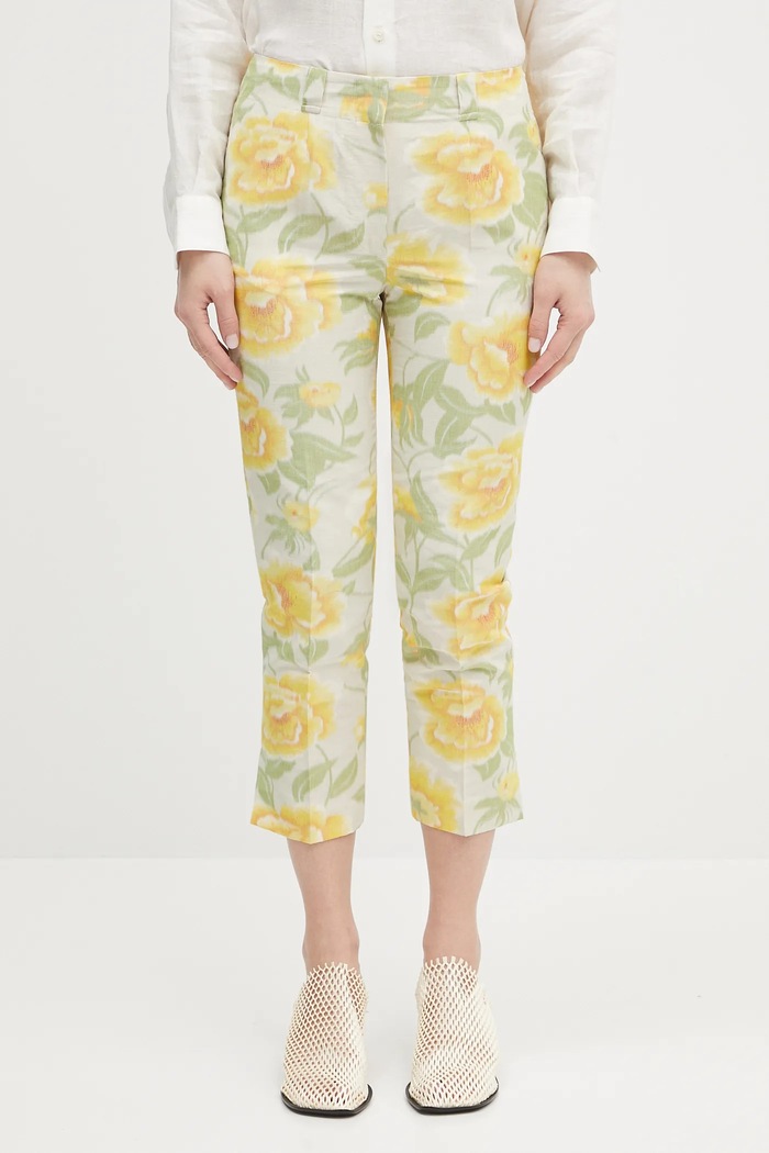 Штани Kenzo висока жовтий FF52PA0939O1.01