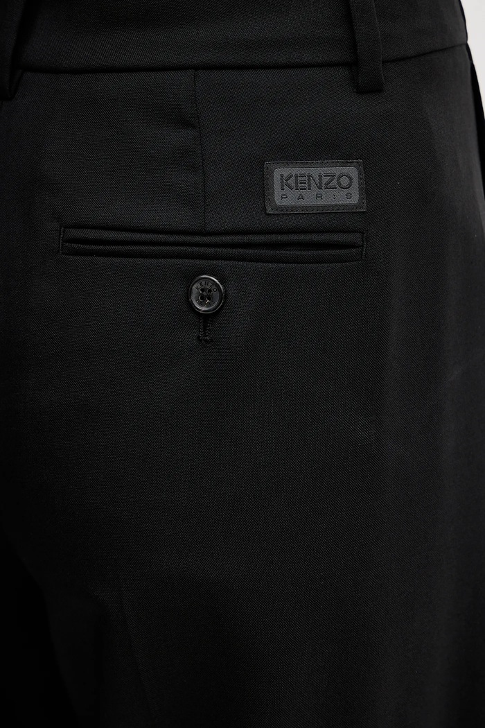 Vlněné kalhoty Kenzo černá FF52PA0999RA.99