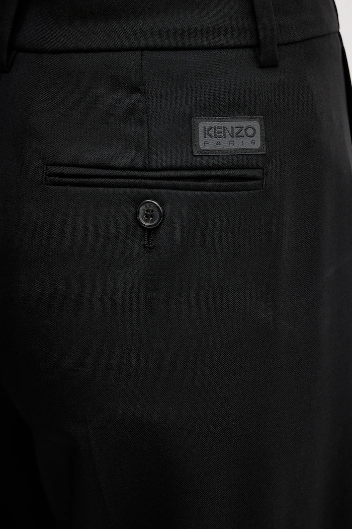 Vlněné kalhoty Kenzo černá FF52PA0999RA.99