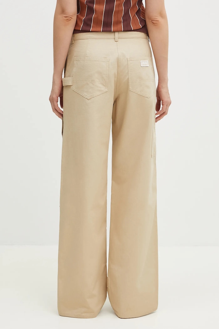 Одежда Хлопковые брюки Kenzo FF52PA1009DL.11 бежевый
