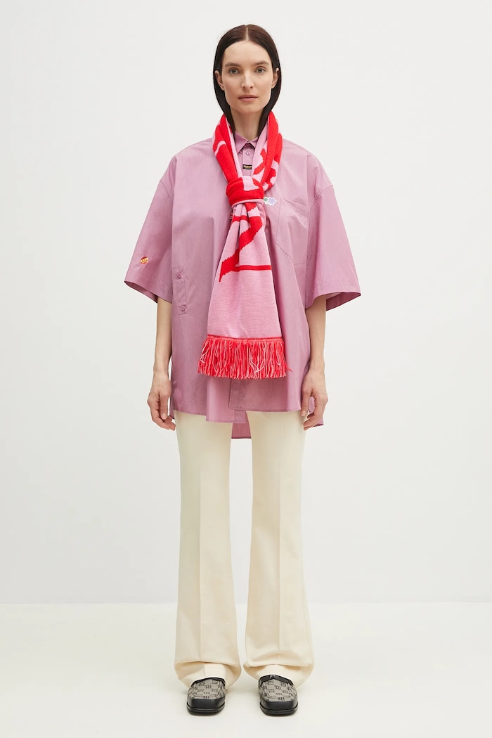 Kenzo pantaloni din amestec de in bej FF52PA1019GA.04