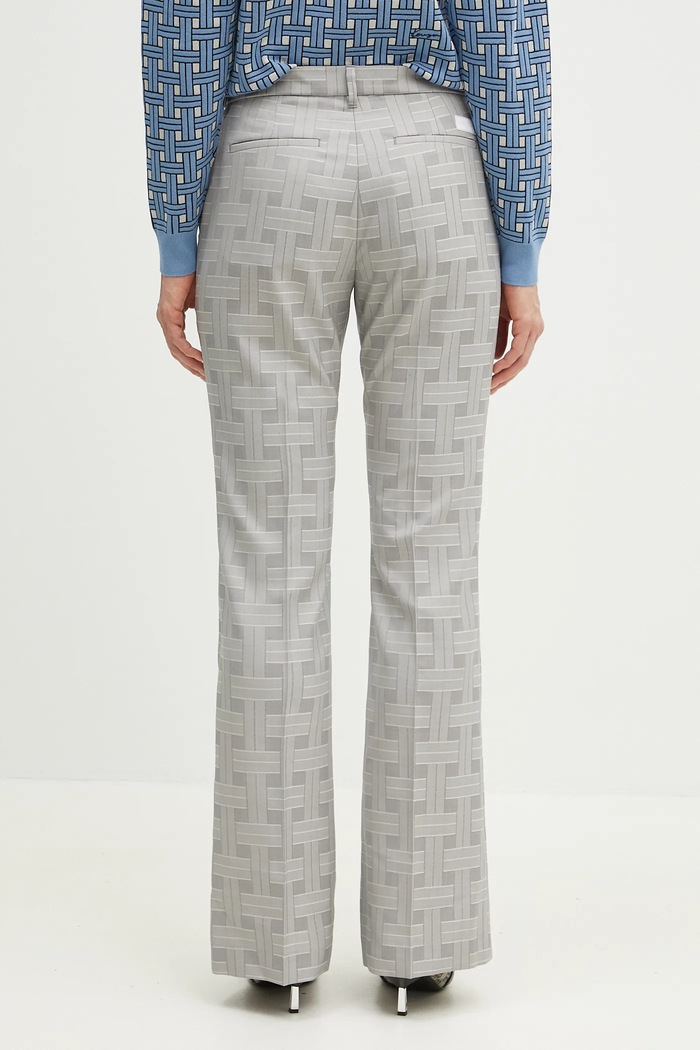 Odzież Kenzo spodnie wełniane FF52PA1019JW.93 szary