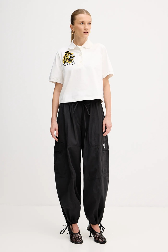 Nohavice Kenzo FF52PA1049FI.99 čierna SS25