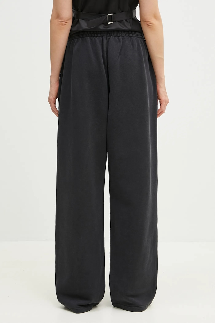 Odzież Martine Rose spodnie dresowe bawełniane Wide Leg 606JS02002C czarny