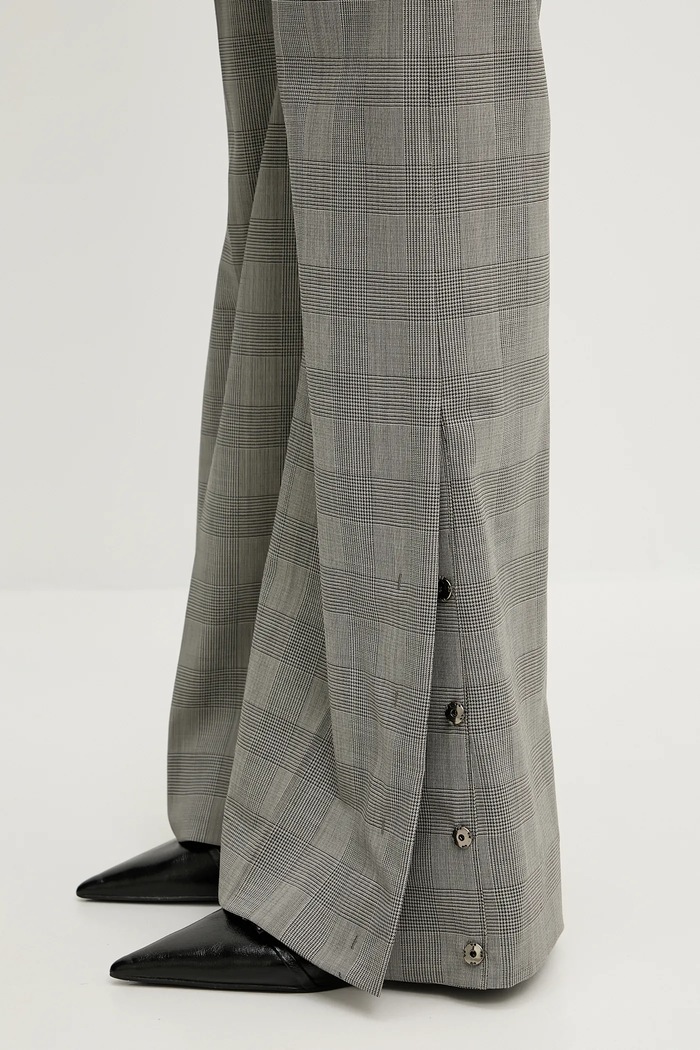 Sportmax pantaloni de lână Batun maro 2512131011600