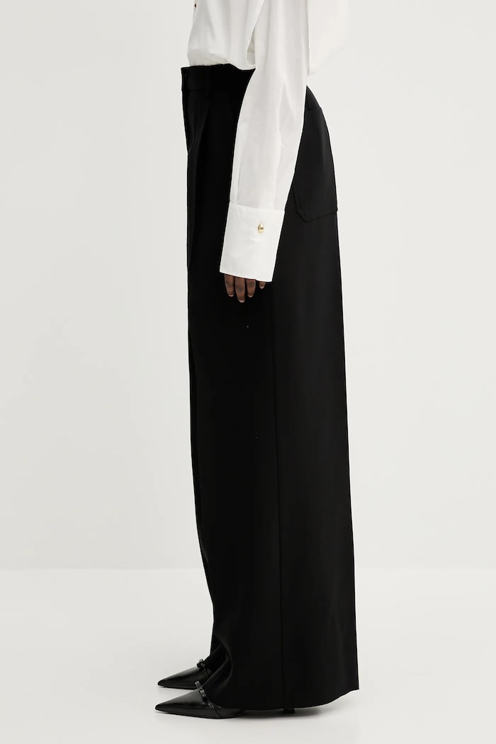 Sportmax pantaloni Veggia 2512131032600 nero SS25