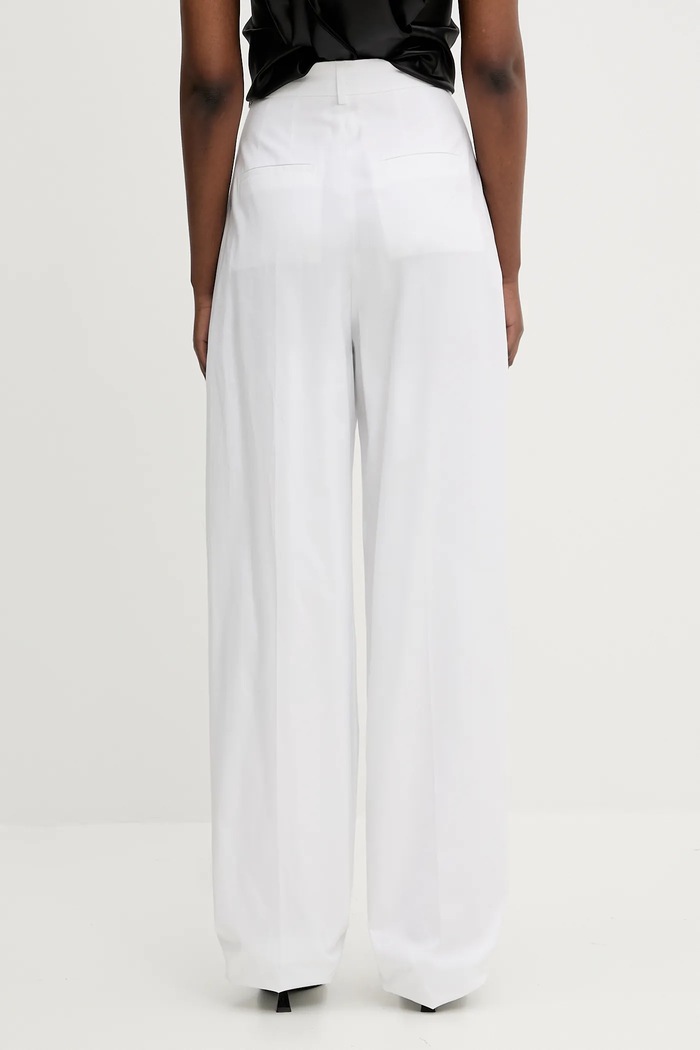 Oblečenie Bavlnené nohavice Sportmax Leone 2512131142600 biela
