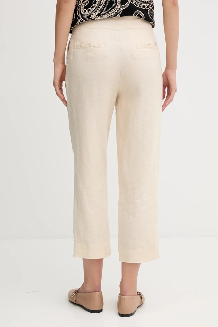 Oblečení Lněné kalhoty Pedro del Hierro 7609781 béžová